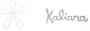 kaliana logo early sketches