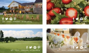 Pine Island Country Club business card backs