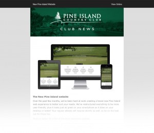 Pine Island Country Club eblast
