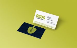 Red's Home & Garden business card