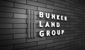 Bunker logo on wall